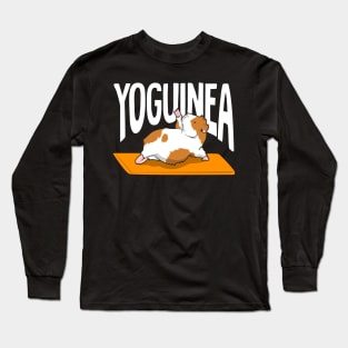 Yoguinea Guinea Pig Yoga Animal Lover Gift Long Sleeve T-Shirt